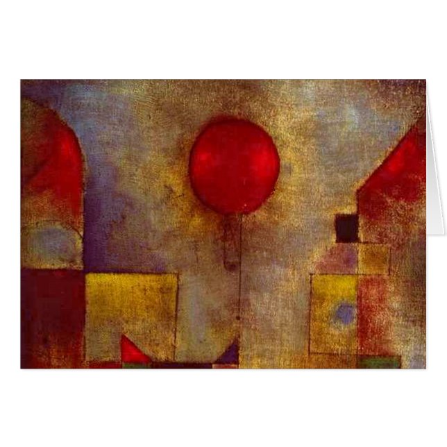 Paul Klee Ballons rouges Art coloré Abstrait (Devant horizontal)