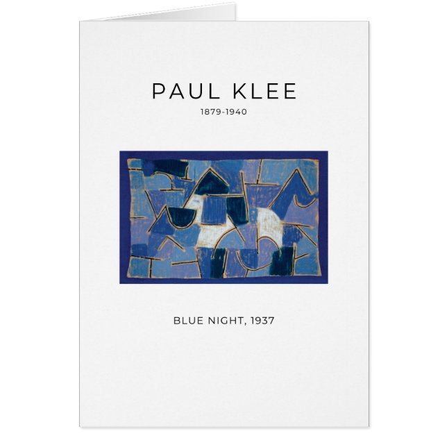 Paul Klee, Blue Night (1937) - Carte d'art (Devant)