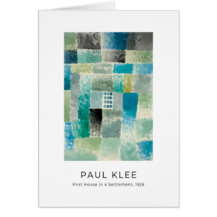 Paul Klee, Colorful Modern Fine Art Card Abstraite