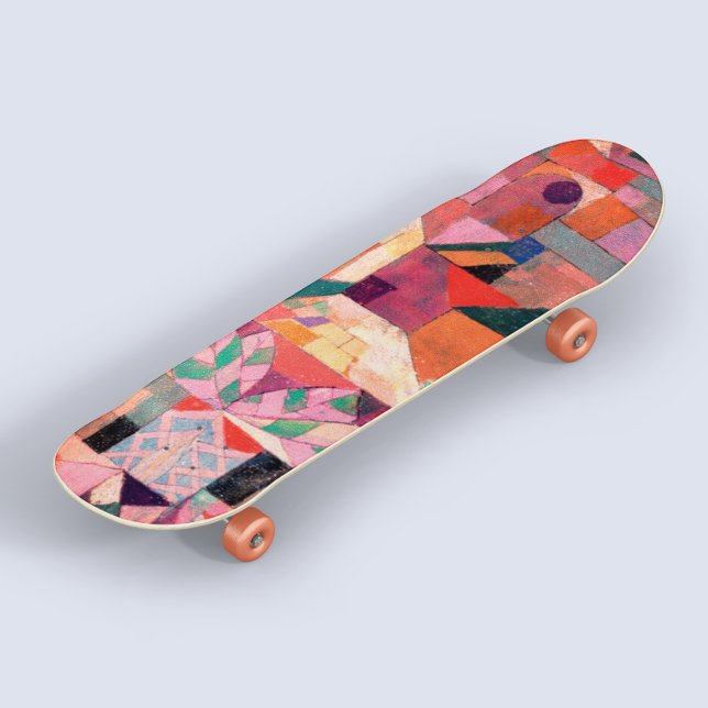 Paul Klee Cool Art Abstrait Vintage Skateboard (Créateur téléchargé)