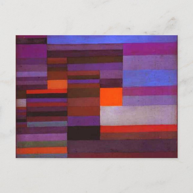Paul Klee Fire dans la carte postale du soir (Devant)