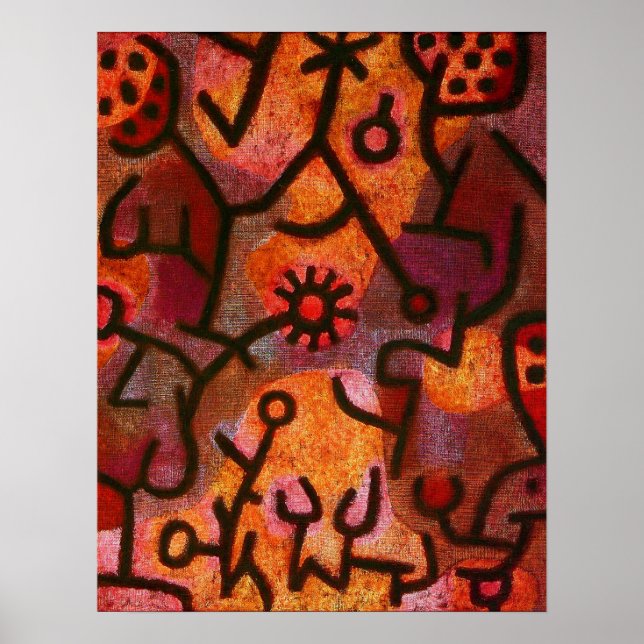 Paul Klee Flora di Roccia Poster (Devant)