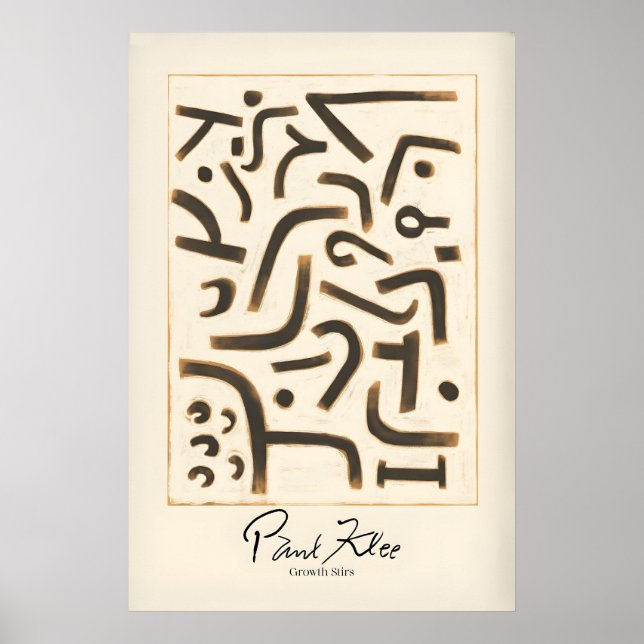 Paul Klee Growth Stirs Impression d'art abstrait m (Devant)