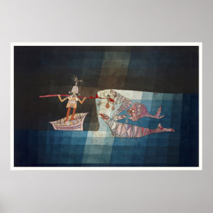 Paul Klee Le Marin Affiche Naútíque Abstraite