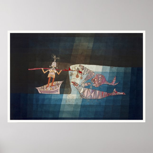 Paul Klee Le Marin Affiche Naútíque Abstraite (Devant)