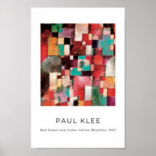 Paul Klee, Poster Colorful Modern Art Abstrait