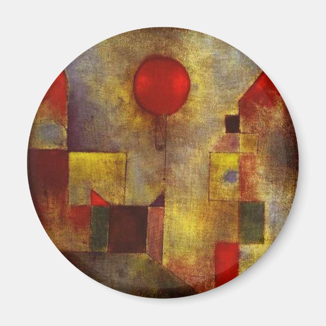Paul Klee Red Balloon Magnet (Devant)