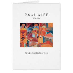 Paul Klee, Temple Gardens (1920) - Carte d'art