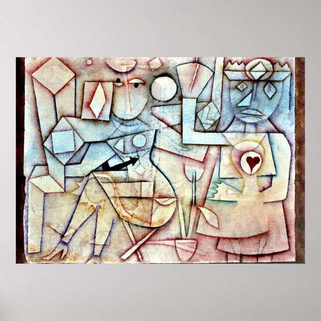 Paul Klee : Vieux chant d'amour, tableau de Klee (Devant)