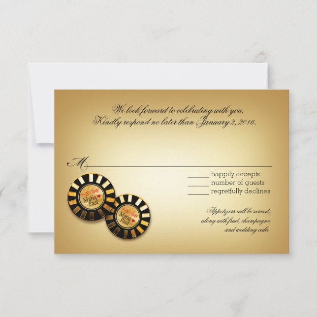 Paul Las Vegas VIP RSVP réponse | rouge (Devant)