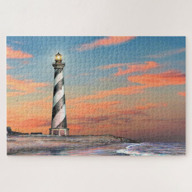 Paul McGehee "Cape Hatteras Light" Jigsaw Puzzle (Horizontal)