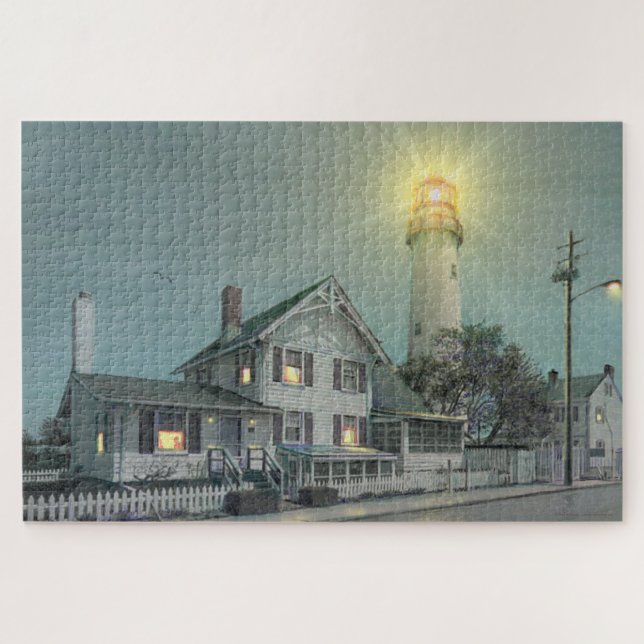 Paul McGehee "Fénwick Island Light" Jigsaw Puzzle (Horizontal)