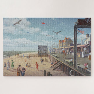 Paul McGehee "Ocean City Boardwalk" Jigsaw Puzzle