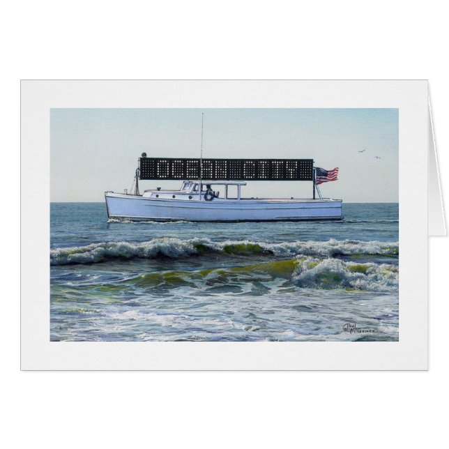 Paul McGehee "Un signe de l'été" Ocean City Card (Devant Horizontal)