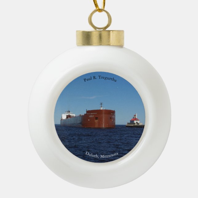 Paul R. Tregurtha entre dans Duluth, MN ornement (Devant)