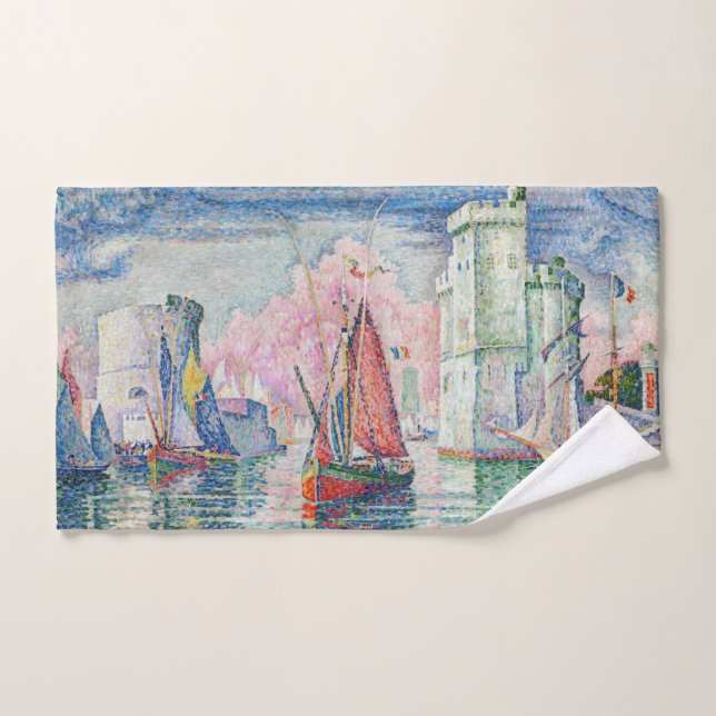 Paul Signac - Entrée du port de La Rochelle (Serviette à main)