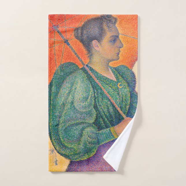 Paul Signac - Femme à l'ombrelle (Serviette à main)
