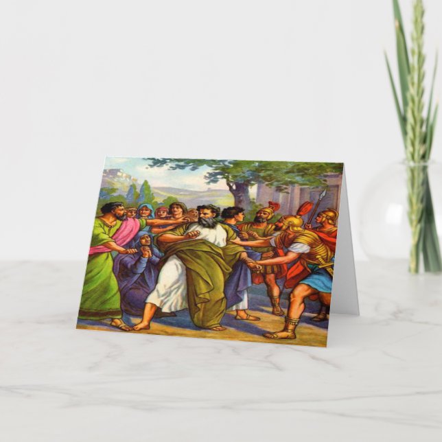 Paul va en prison Carte de voeux (Devant)