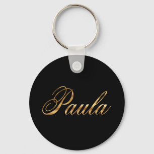 Paula gold Design Lettering porte-clés