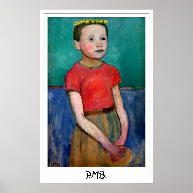 Paula Modersohn-Becker Poster Art Zedign #176 (Devant)