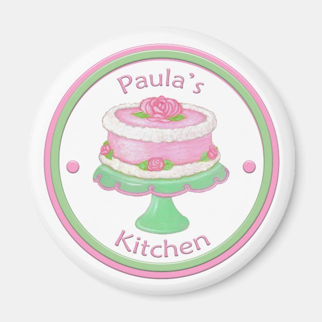 Paula's Kitchen Cake Stand Magnet (Devant)