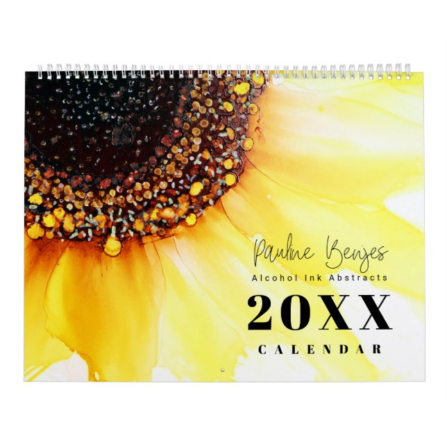 Pauline Benjes Alcool Ink Calendrier Art (Protection)