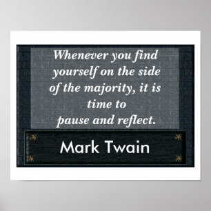 Pause and Reflect - poster quote