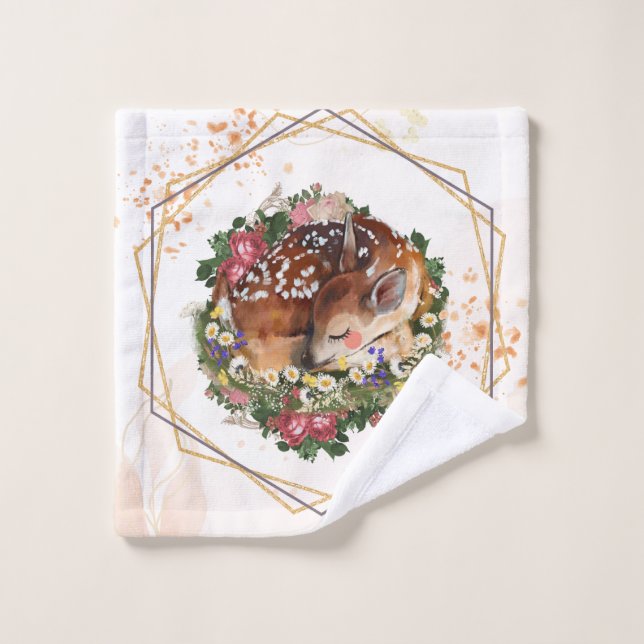 Pauvres couchés, Graphique animal Brown (Gant de toilette)