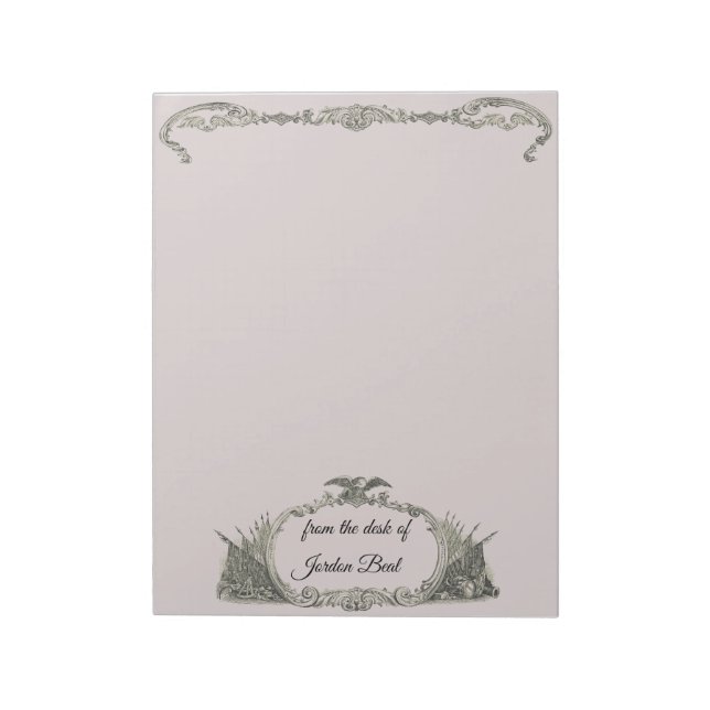 Pavillon américain et bloc-notes Eagle (Tourné)