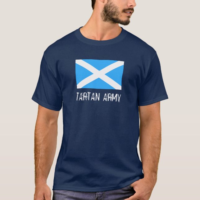 Pavillon bleu ciel d'Écosse T-shirt de l'armée de  (Devant)
