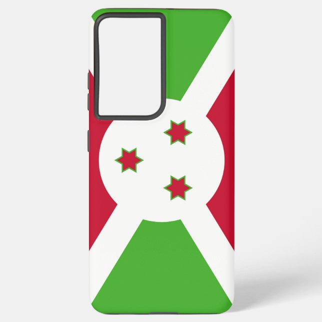 Pavillon Coque Samsung Galaxy S21 Plus du Burundi (Verso)