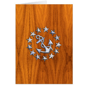 Pavillon de yacht sur impression en bois de teck n