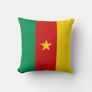 Pavillon du Cameroun x Coussin du drapeau