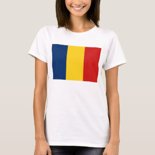 Pavillon et carte Tchad T-shirt