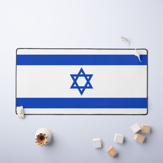 Pavillon Israël bleu et blanc moderne (Tableau pour enfants)