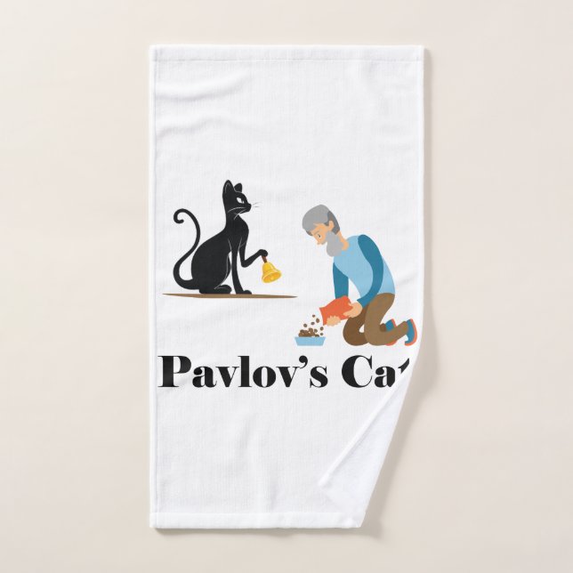 Pavlov's Cat Funny Psychology (Serviette à main)