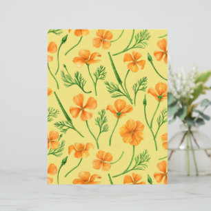 Pavot de Californie, fleurs d'été, orange wil