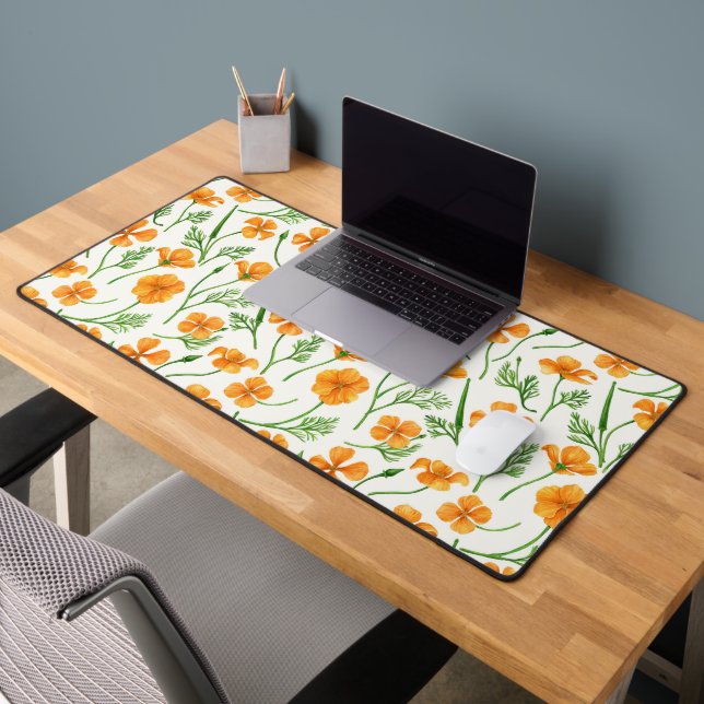 Pavot de Californie, fleurs d'été, orange wil (Bureau 2)
