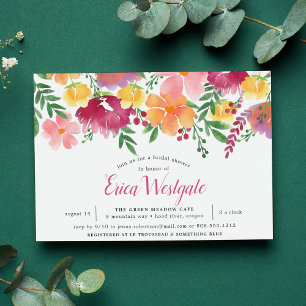 Pavot de Californie Invitation de douche nuptial