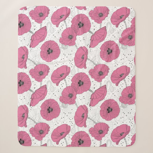 Pavot Fleurs Motifs couvertures (Devant)