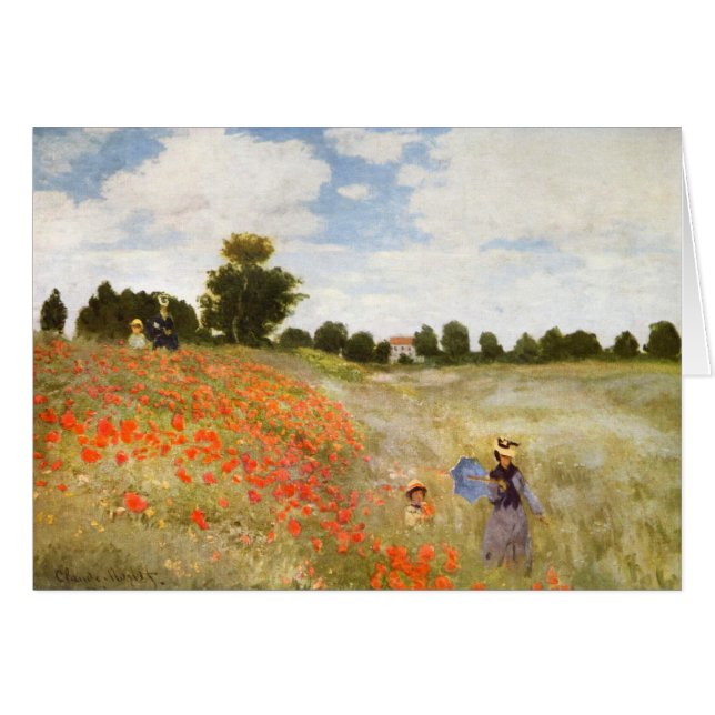 Pavots rouges fleurissant - Claude Monet (Devant horizontal)