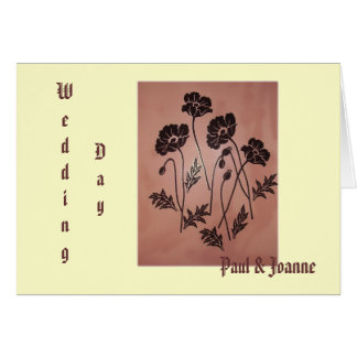 Pavots vintages de velours