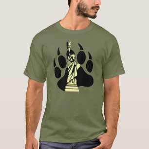 Paw à ours unique gay avec liberté - T-shirt