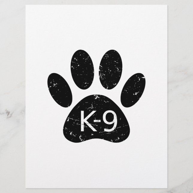 Paw Chien en Perdu Grunge K-9 (Devant)