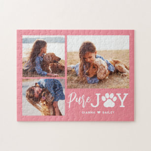 Paw Joy EDITABLE COULEUR Puzzle personnalisé