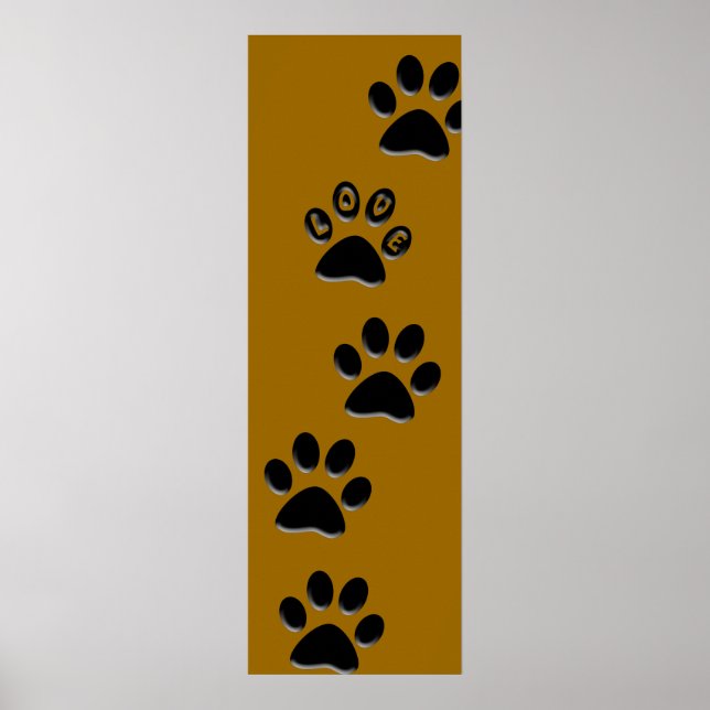 Paw Print Poster (Devant)