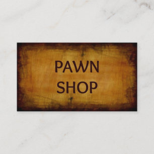 Pawn Shop Antique Brossé Carte de visite