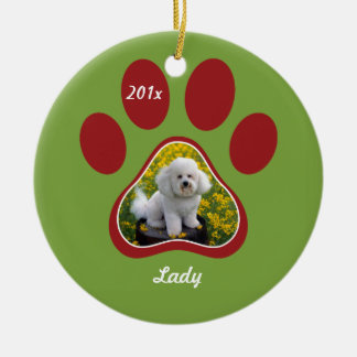 Pawprint Personnalisé Pet Ornement