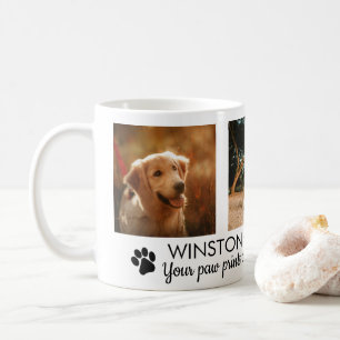 Pawprints Chien Photo Mémorial Café Mug