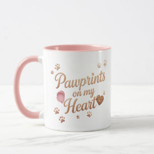 Pawprints on My Heart Combo Mug - Pet Lover